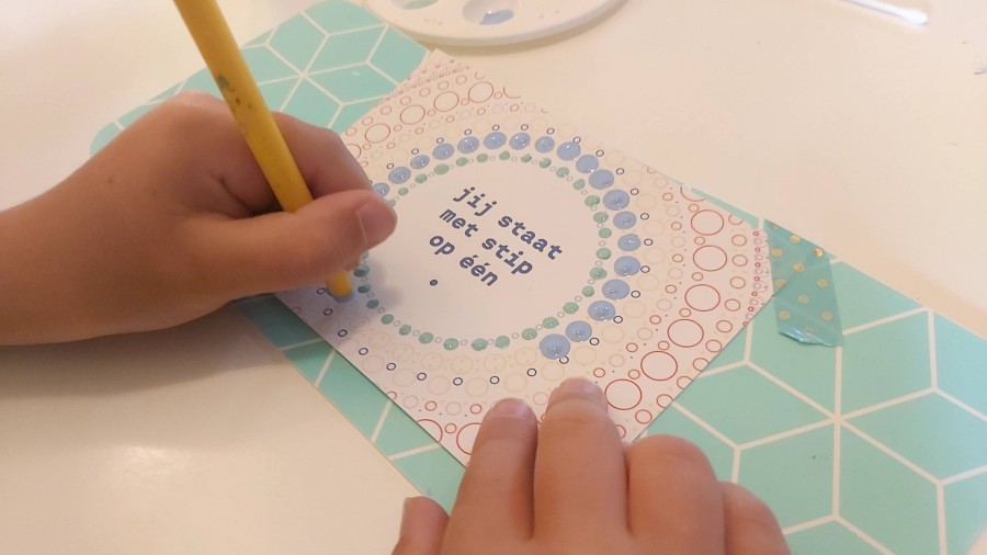 Stipstijl_Fons_stippen_met_kinderen Tips voor knutselen met kinderen en stippen met jongens