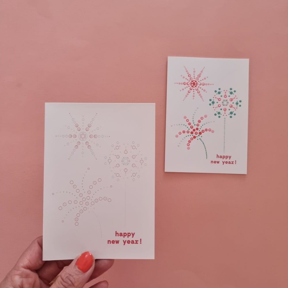 12 DIY kerstkaarten incl. envelop en uitleg (op = op)