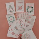 12 DIY kerstkaarten incl. envelop en uitleg (op = op)