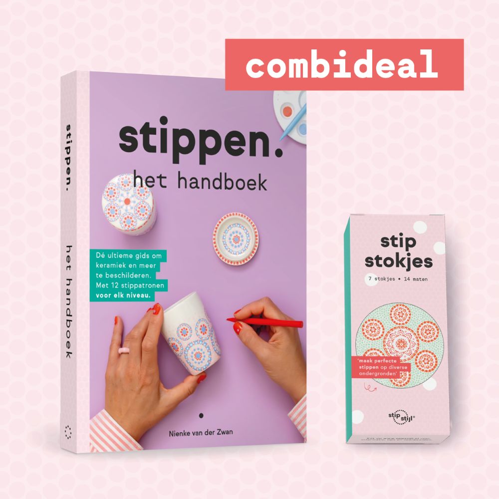 Combideal Stippen. het handboek + stipstokjes