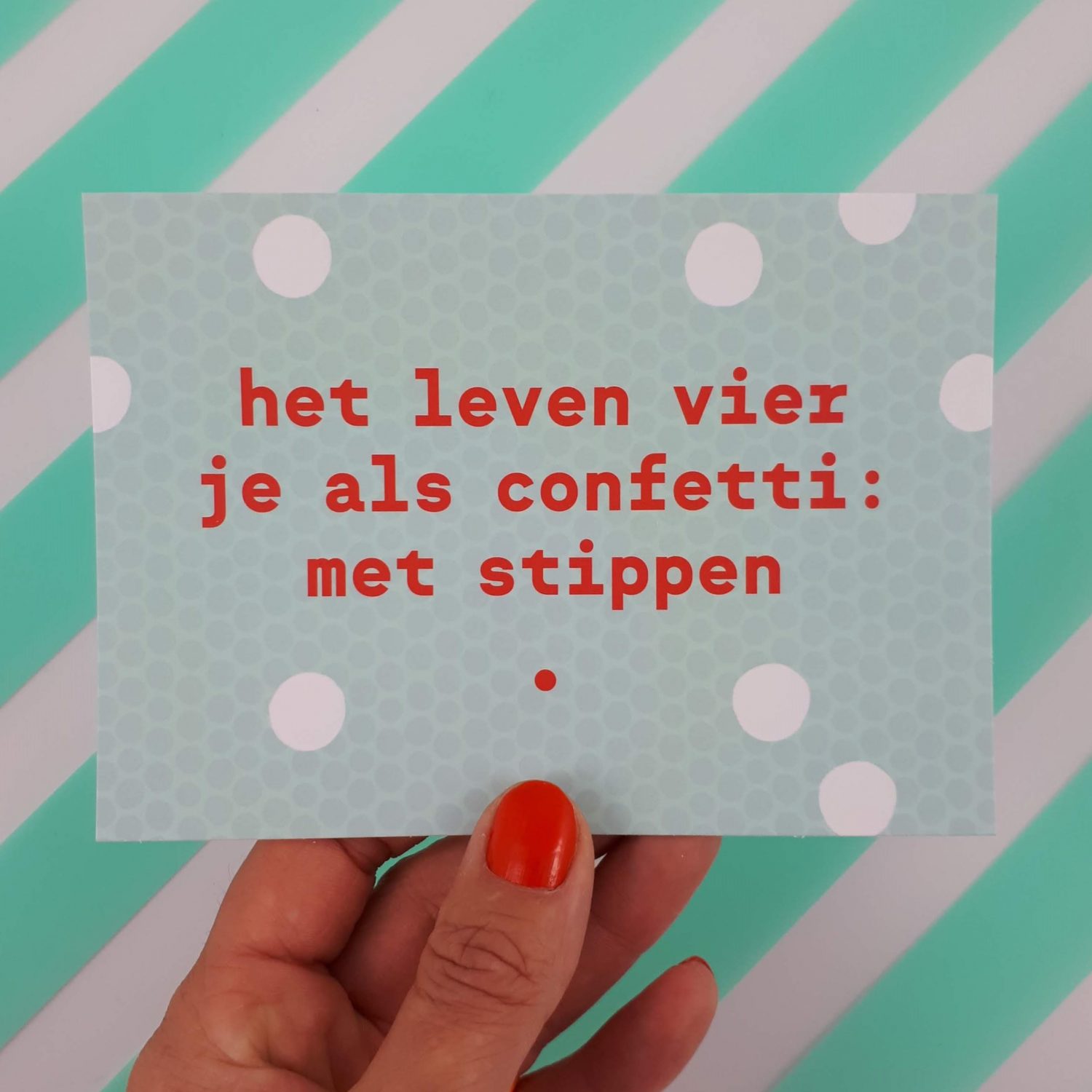 Stipstijl ansichtkaarten - set van 5 - Afbeelding 4
