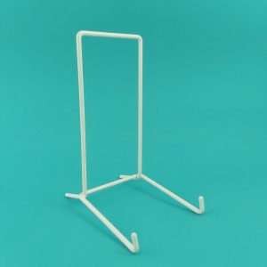 Bordenstandaard wit metaal - maxi (17cm)