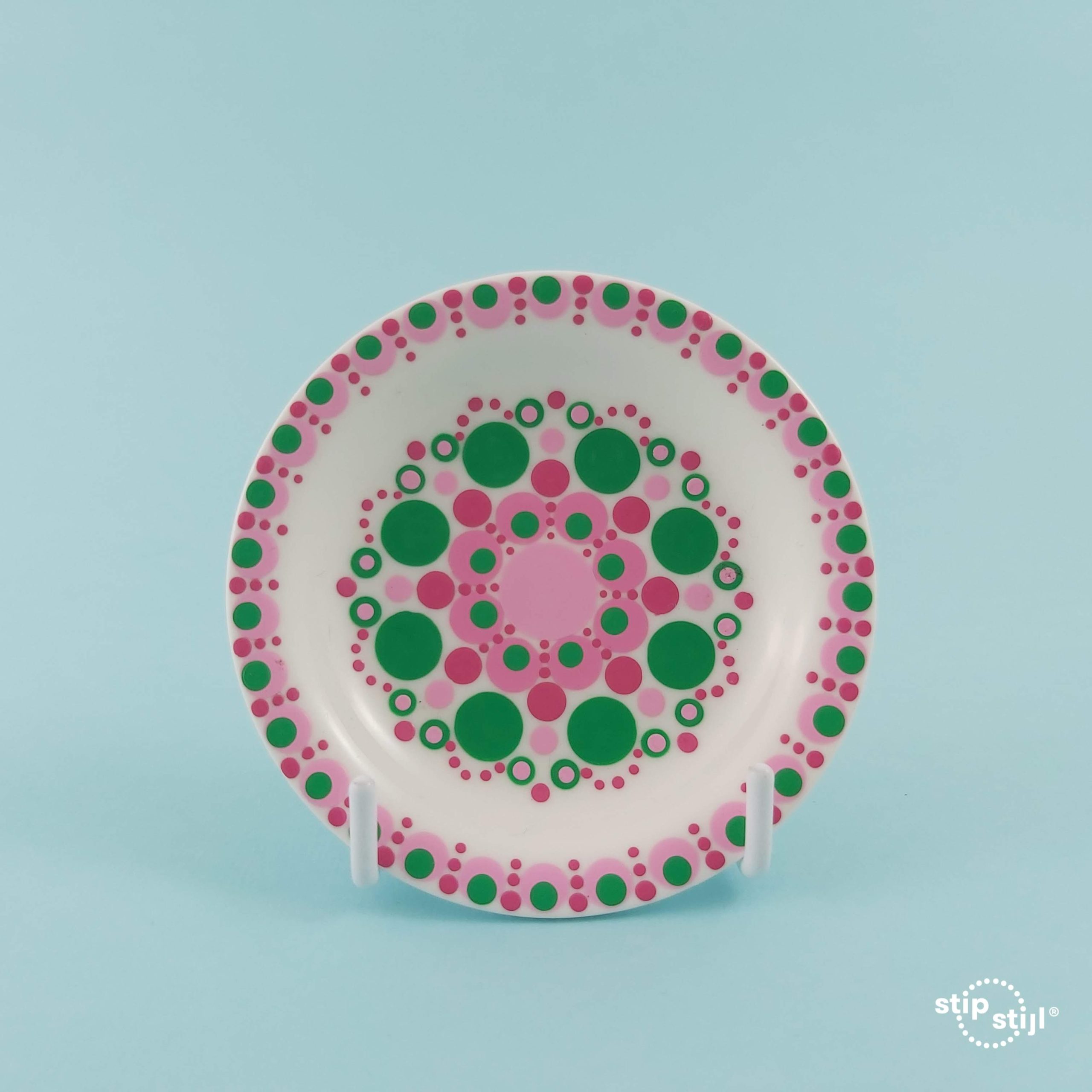 Bordenstandaard wit metaal - mini (6 cm) - Afbeelding 2
