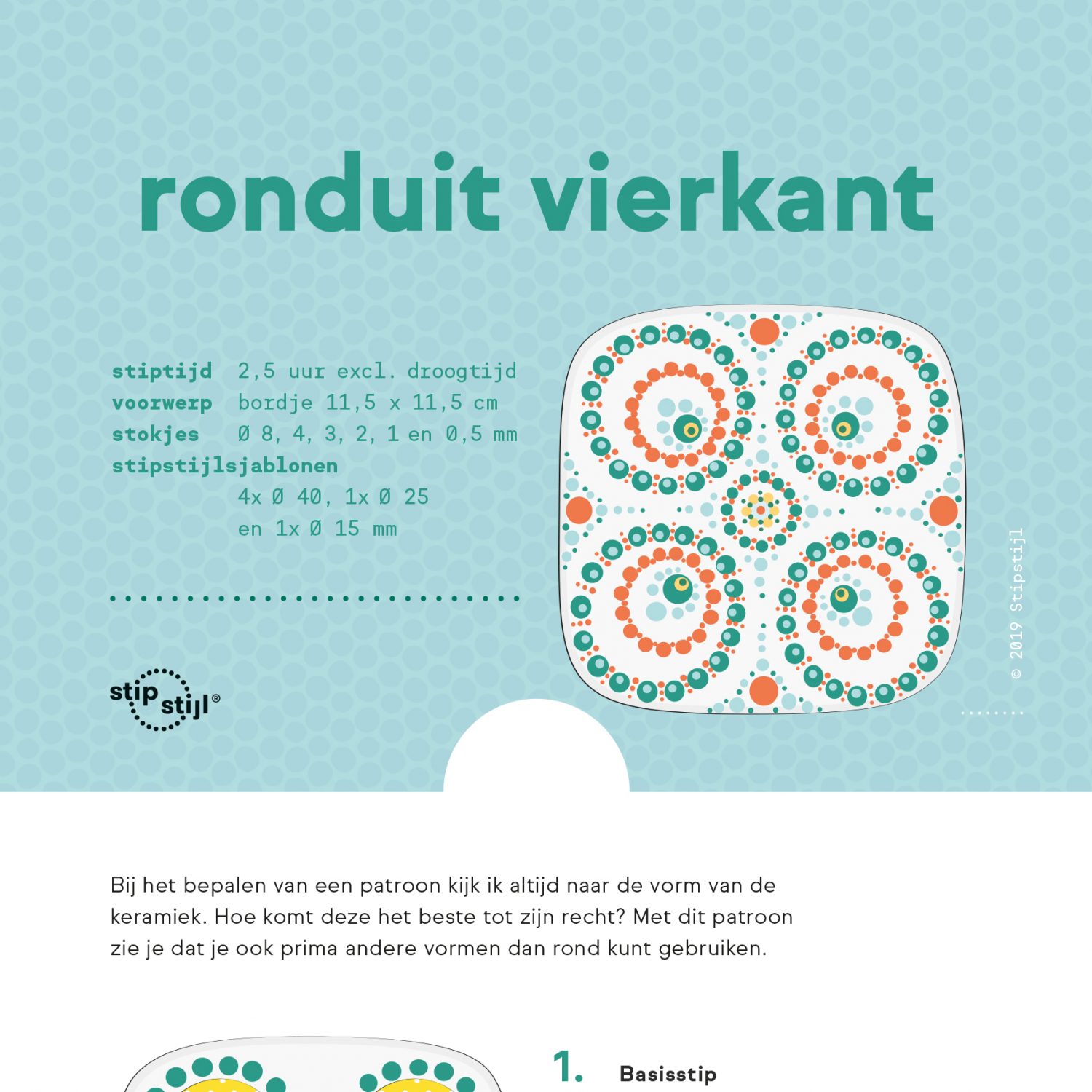 Patroon Ronduit vierkant - Afbeelding 2
