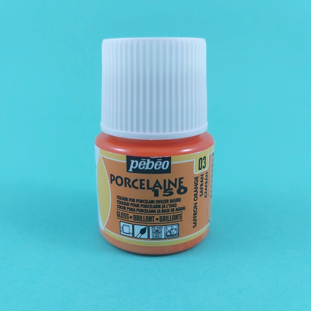 Pébéo porseleinverf - Saffron Orange 03