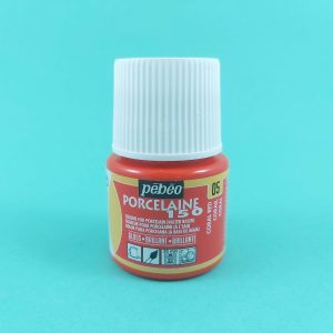Pébéo porseleinverf - Coral Red 05