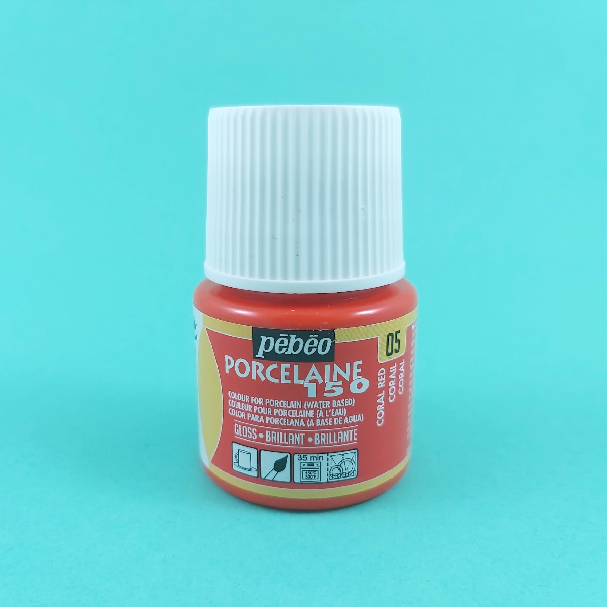 Pébéo porseleinverf - Coral Red 05