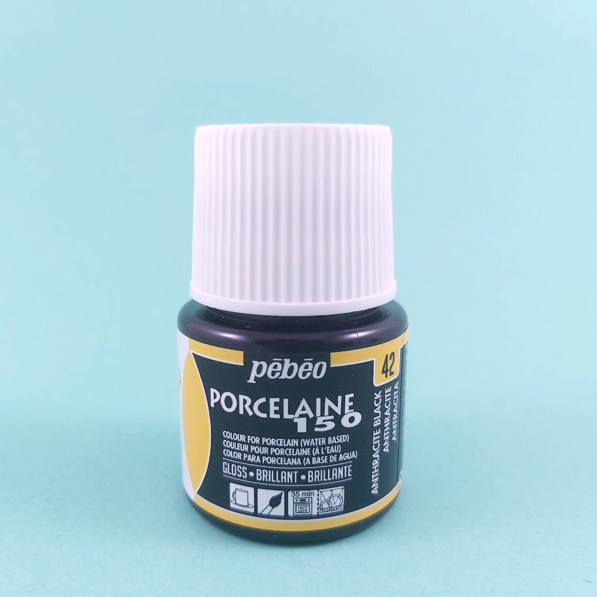 Pébéo porseleinverf - Anthracite Black 42