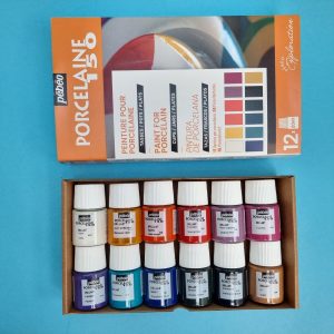 Pébéo porseleinverf – starterset A - 12x 20ml