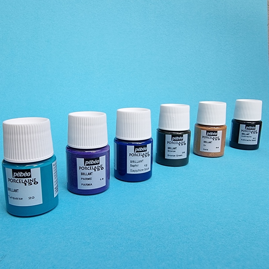 Pébéo porseleinverf – starterset A - 12x 20ml - Afbeelding 3