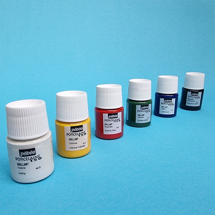 Pébéo porseleinverf - starterset C - 6x 20ml - Afbeelding 3