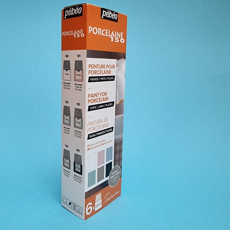 Pébéo porseleinverf - starterset D - 6x 20ml chalk finish - Afbeelding 2