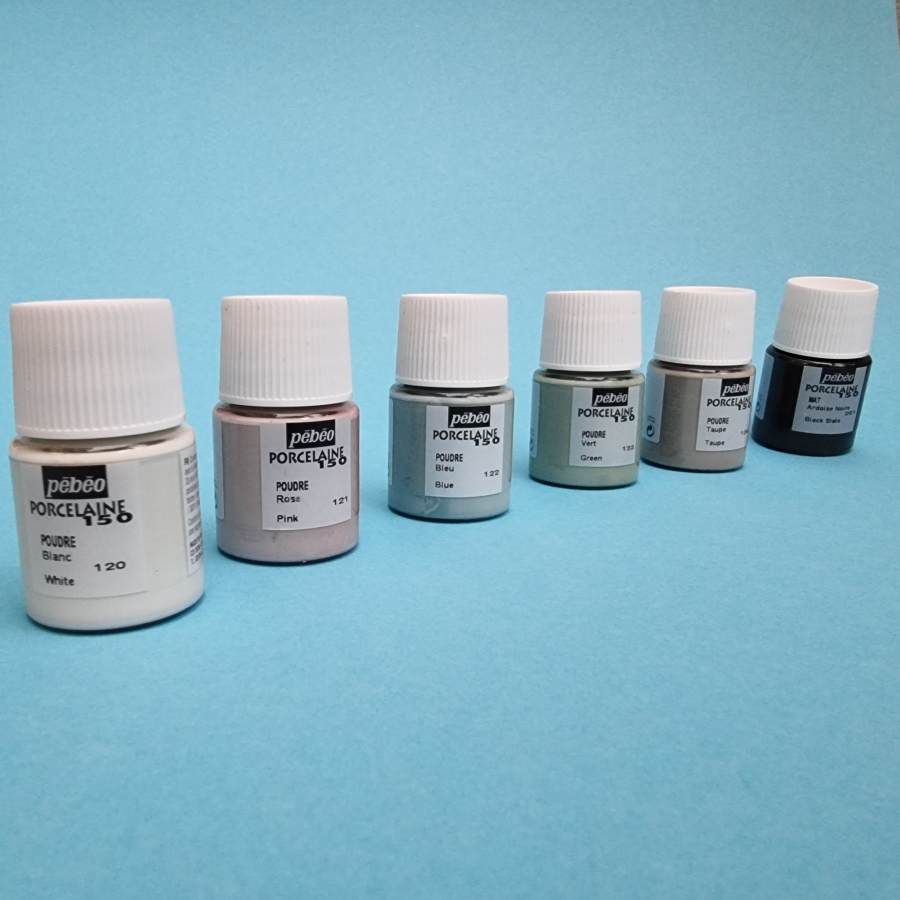 Pébéo porseleinverf - starterset D - 6x 20ml chalk finish - Afbeelding 3