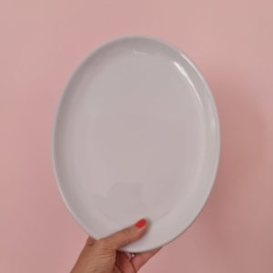Ovaal bord wit - 31 cm