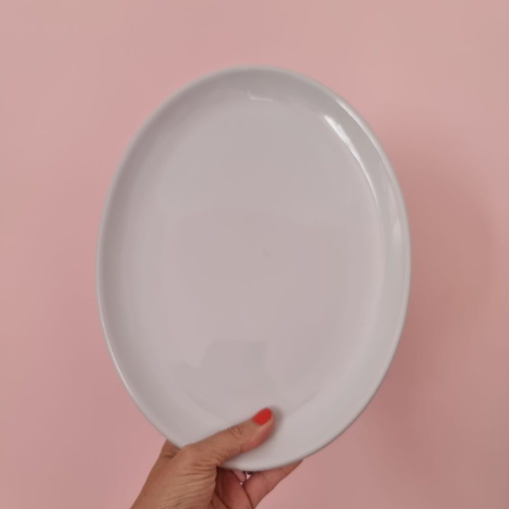 Ovaal bord wit - 31 cm