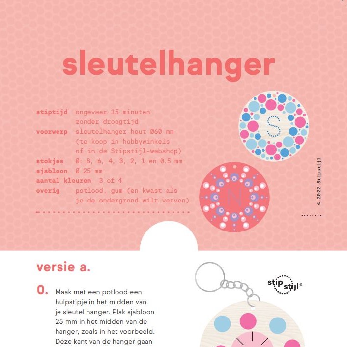 Patroon Sleutelhanger (2 versies) - Afbeelding 3