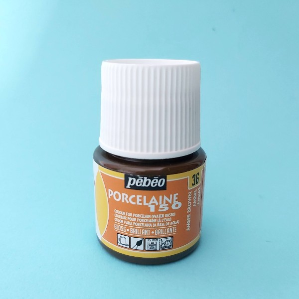 Pébéo porseleinverf - Amber Brown 36