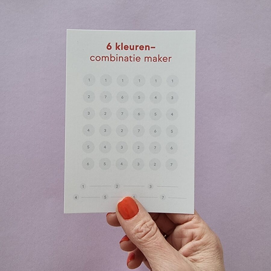 Kleurencombinatie Maker - 6 kleuren