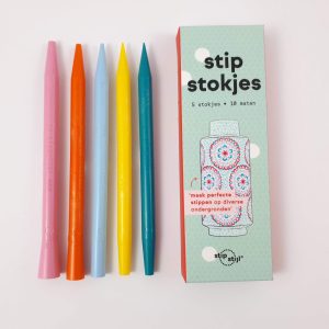 Stipstijl stokjes kunststof - set van 10 maten