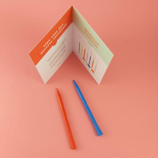Stipstijl stokjes kunststof - set van 4 maten - Afbeelding 2
