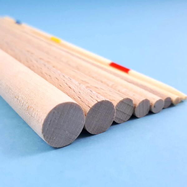 Stipstijl stokjes hout (op = op) - Afbeelding 2