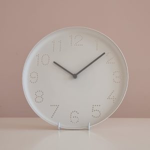 Wandklok wit 25 cm
