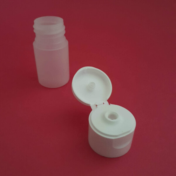 Bewaarflesje 15 ml - witte dop - Afbeelding 2