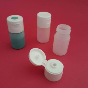 Bewaarflesje 15 ml - witte dop