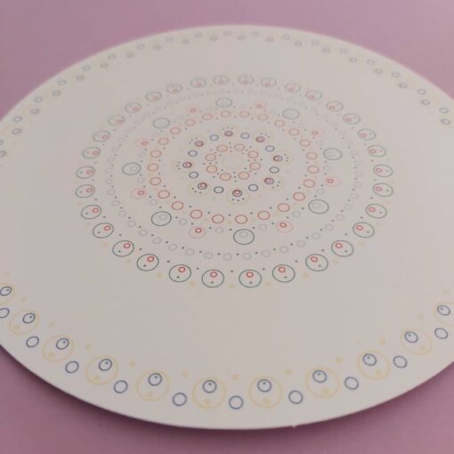 D.i.y. kaart voorbedrukt patroon Dots of Freedom light - Afbeelding 3