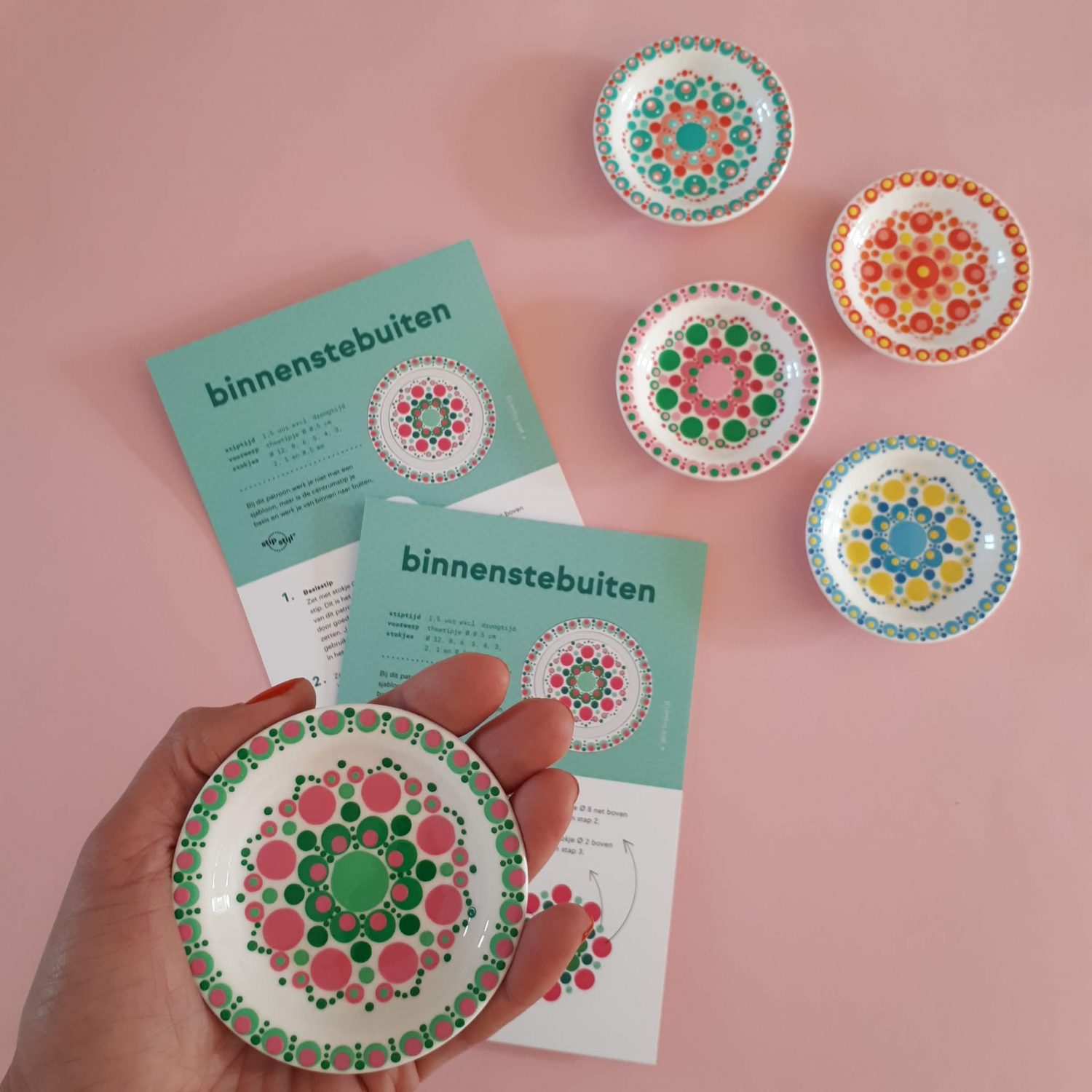 Rond wit tipje Ø 8.5 cm - set van 4 - Afbeelding 9