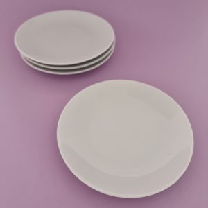 Bord wit Ø15 cm - set van 4