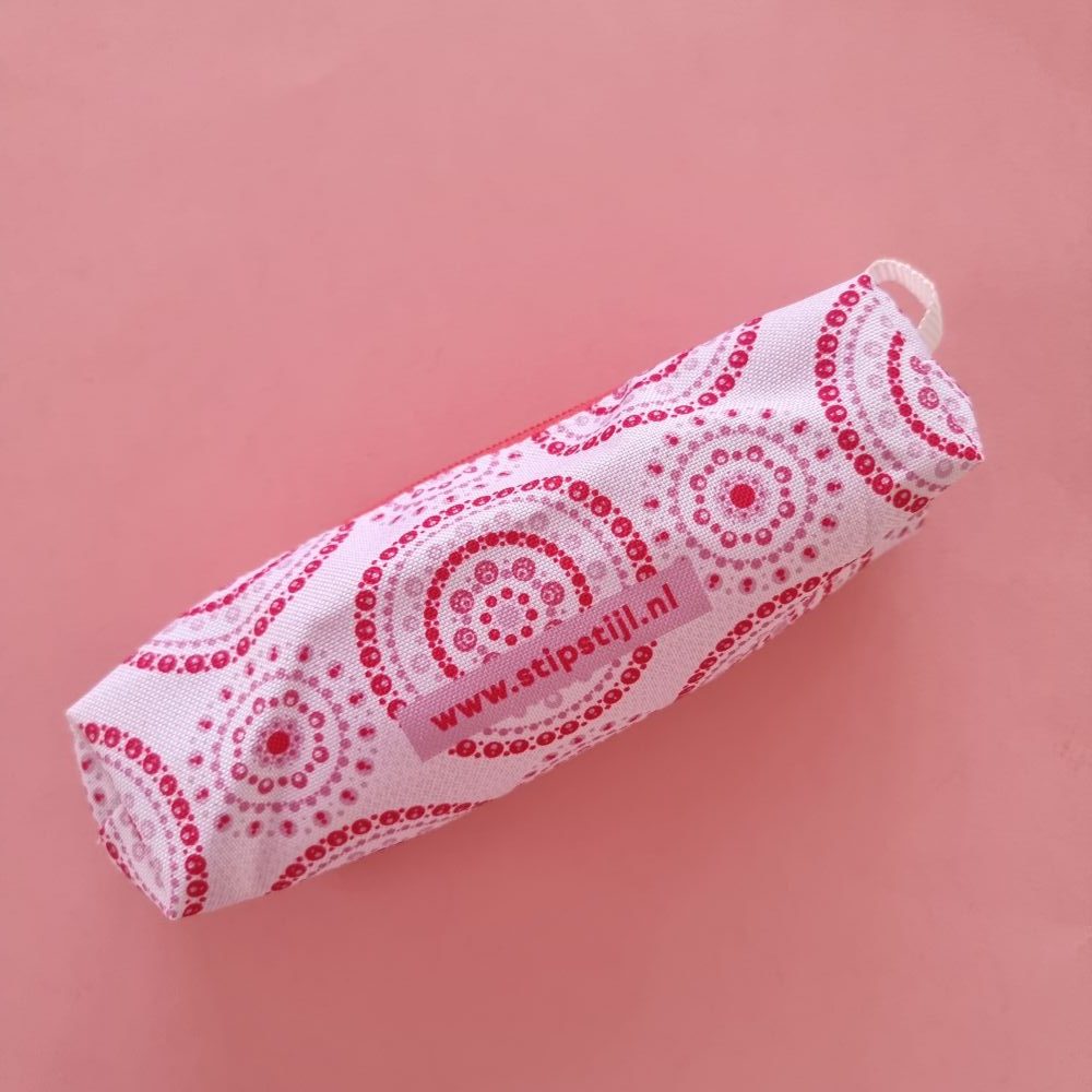 Stipstijl etui / make-up tasje (op=op) - Afbeelding 3