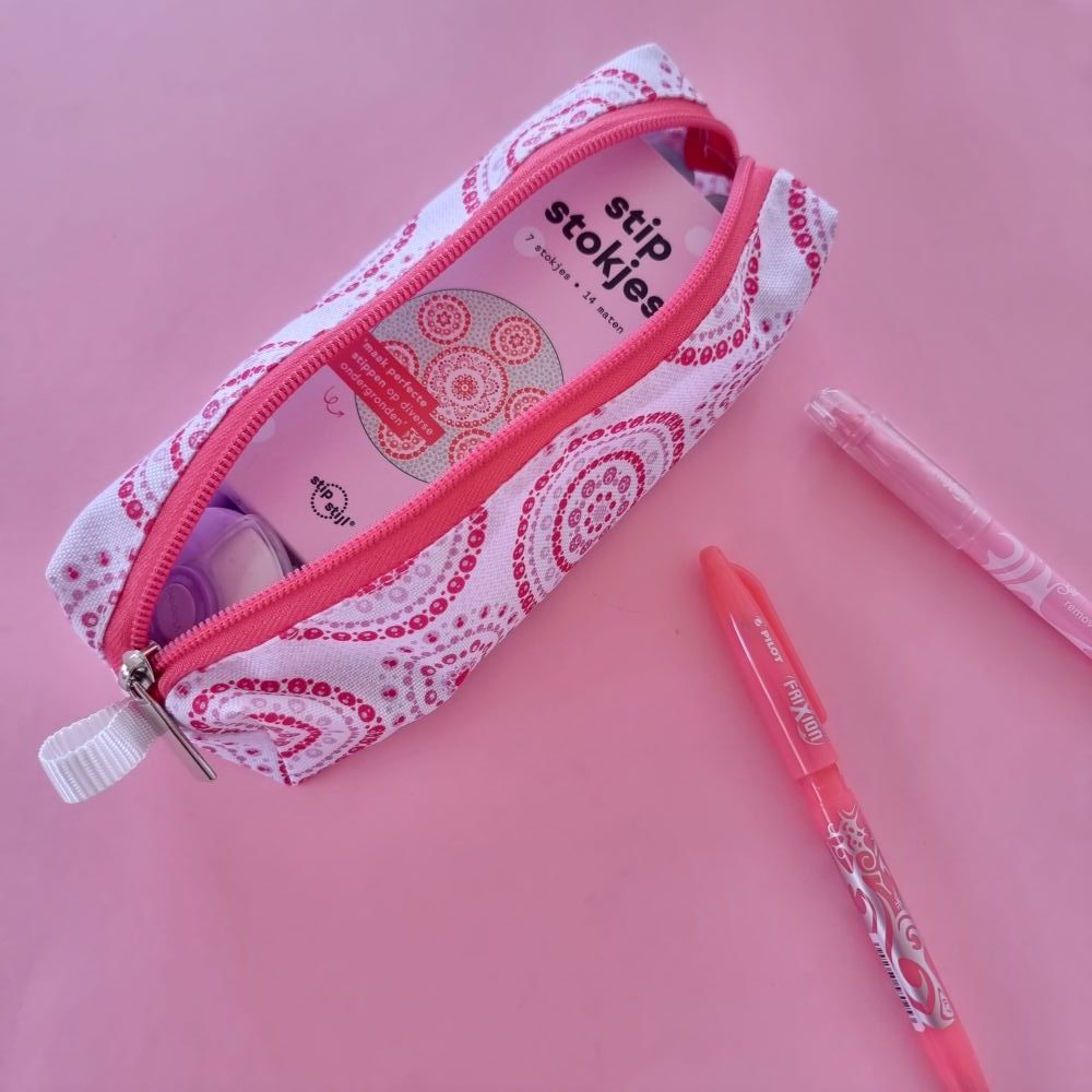 Stipstijl etui / make-up tasje (op=op) - Afbeelding 5