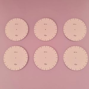 6 sjablonen maat Ø100 mm