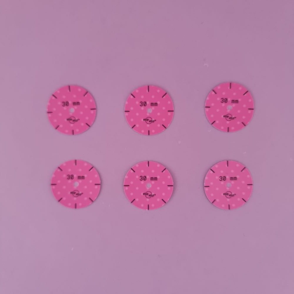 6 sjablonen maat Ø 30mm
