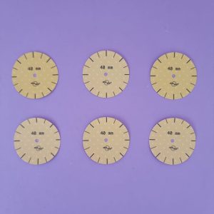 6 sjablonen maat Ø 40mm