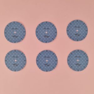 6 sjablonen maat Ø 45mm