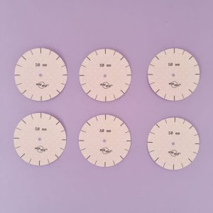 6 sjablonen maat Ø 50mm