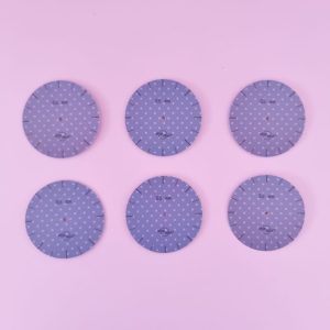 6 sjablonen maat Ø 55mm