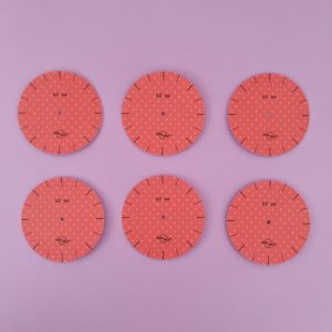 6 sjablonen maat Ø 65mm