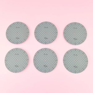 6 sjablonen maat Ø 70mm