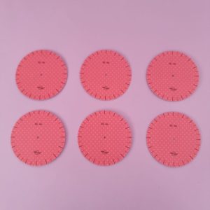 6 sjablonen maat Ø 85mm