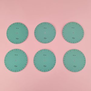 6 sjablonen maat Ø 90mm