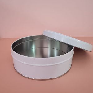 POPULAIR: koekblik - wit Ø18 cm