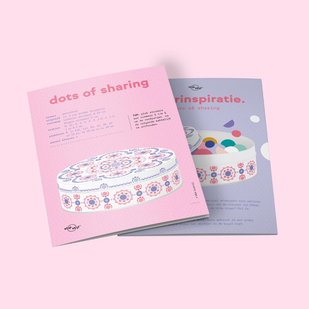 Patroon Dots of Sharing + 15 kleurencombinaties - Afbeelding 3