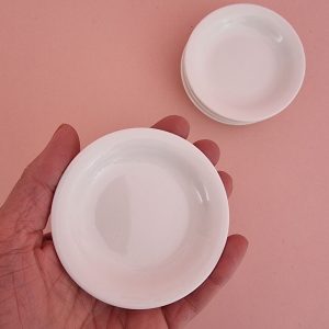Rond wit tipje Ø 8.5 cm - set van 4