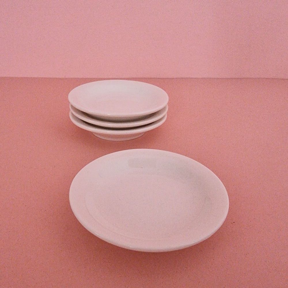Rond wit tipje Ø 8.5 cm - set van 4 - Afbeelding 2
